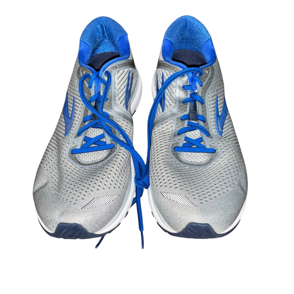 Brooks Adrenaline GTS 20 1103071D051 Grey Blue Running Shoes Sneaker Men's 11.5D